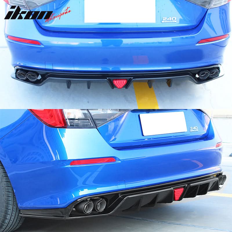 2022-2023 Honda Civic Sedan 4-Door Rear Bumper Diffuser Lip 3PC PP