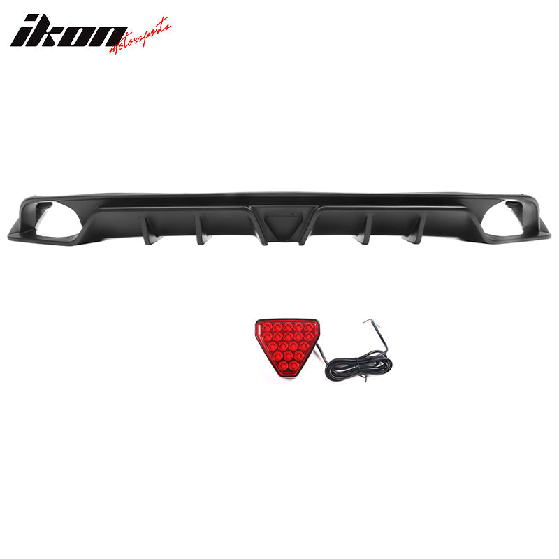 2022-2023 Honda Civic Sedan 4-Door Rear Bumper Diffuser Lip 3PC PP