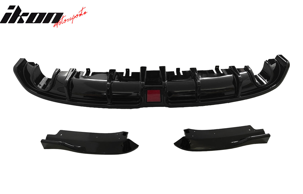 2022-2024 Civic EX/Touring/Si Sedan Gloss Rear Diffuser W/LED+Dual Tip