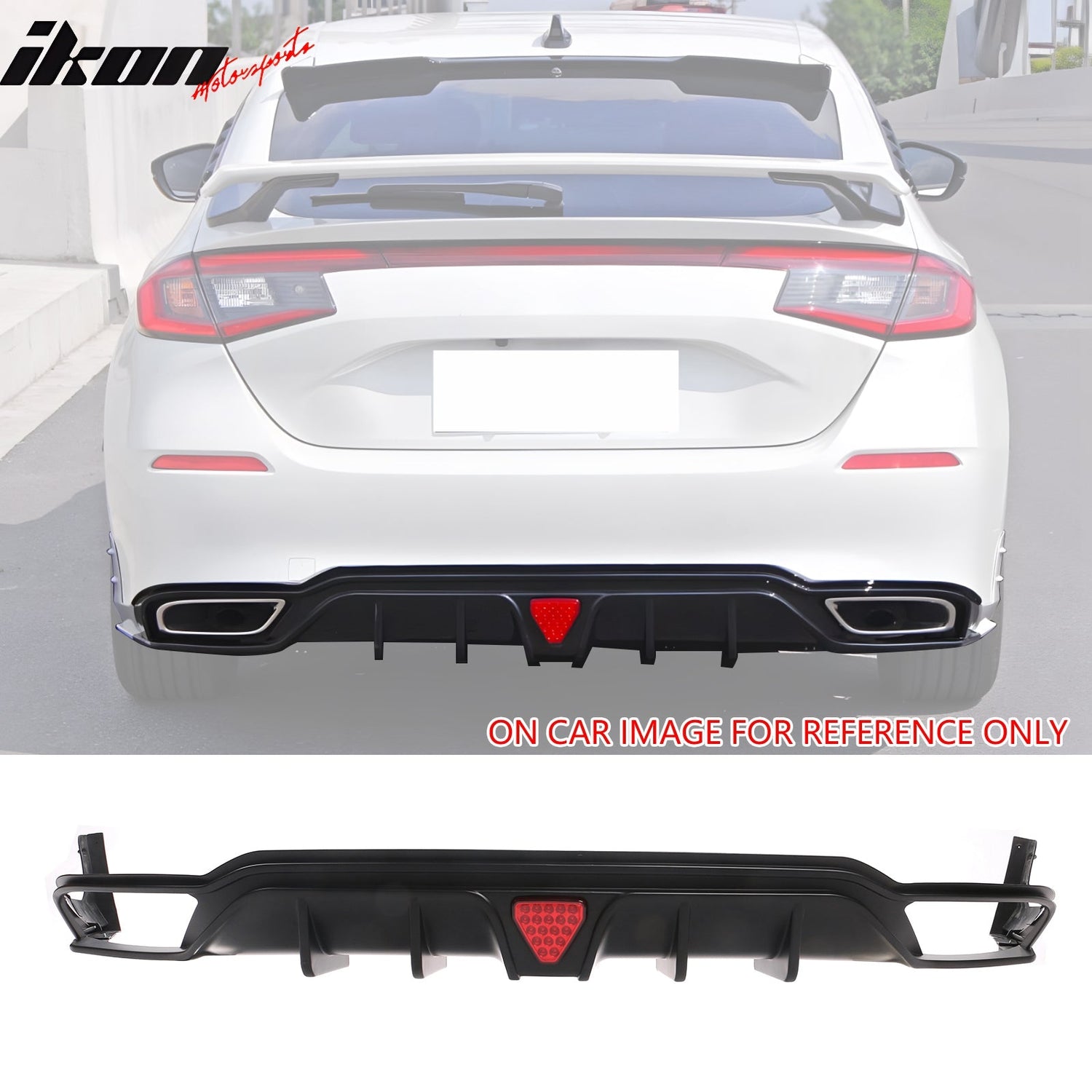 2022-2024 Honda Civic Rear Diffuser Lip Aprons PP