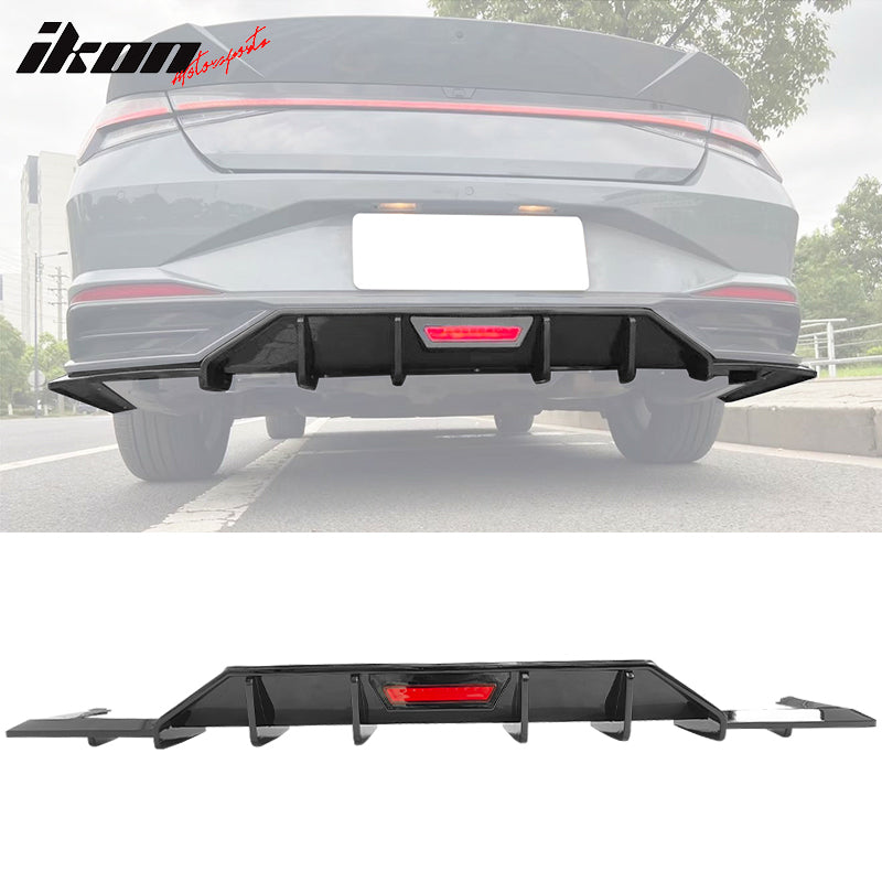 2021-2024 Hyundai Elantra 4DR Rear Bumper Diffuser PP