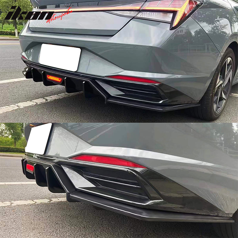 2021-2024 Hyundai Elantra 4DR Rear Bumper Diffuser PP