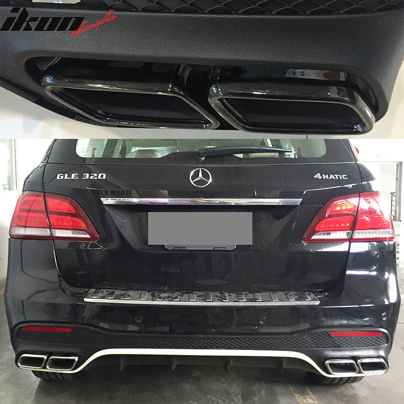 2016-2018 Benz GLE-Class AMG Style Unpainted Rear Bumper Diffuser PP