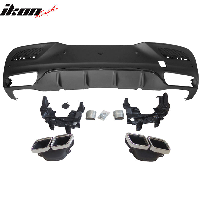 2016-2019 Benz GLE-Class Coupe AMG Style Rear Bumper Lip Diffuser PP