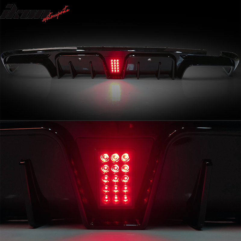 2015-2018 Benz W205 C-Class C63 AMG Gloss Black Rear Diffuser