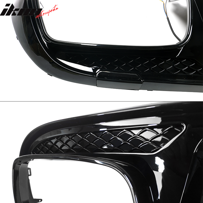2015-2018 Benz W205 C-Class C63 AMG Gloss Black Rear Diffuser
