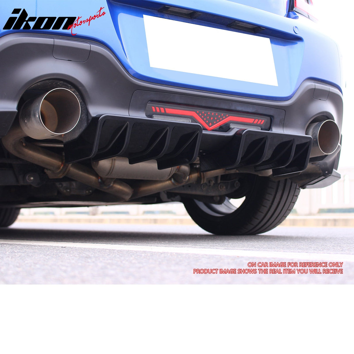 2022-2025 Subaru BRZ & Toyota GR86 JDM Style Matte Black Rear Diffuser