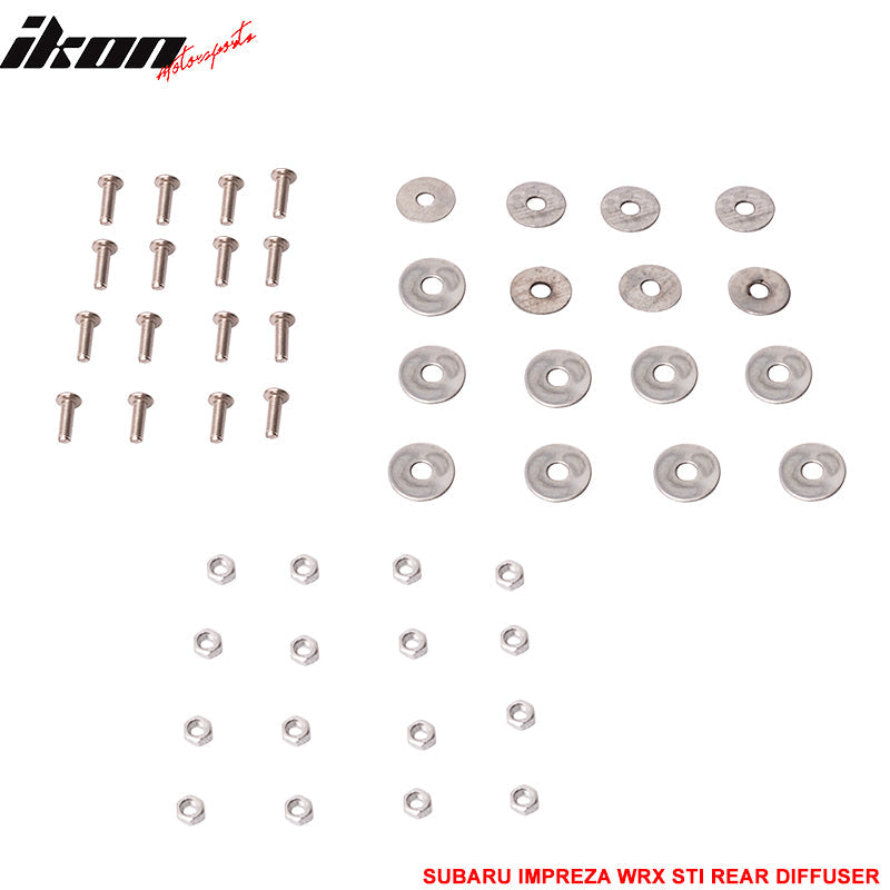 2002-2003 Subaru Impreza WRX STI HT Style Rear Bumper Diffuser ABS