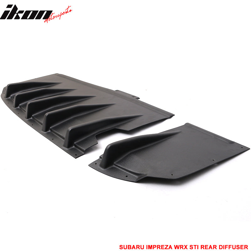 2004-2007 Subaru Impreza WRX STI HT Style Rear Bumper Diffuser ABS