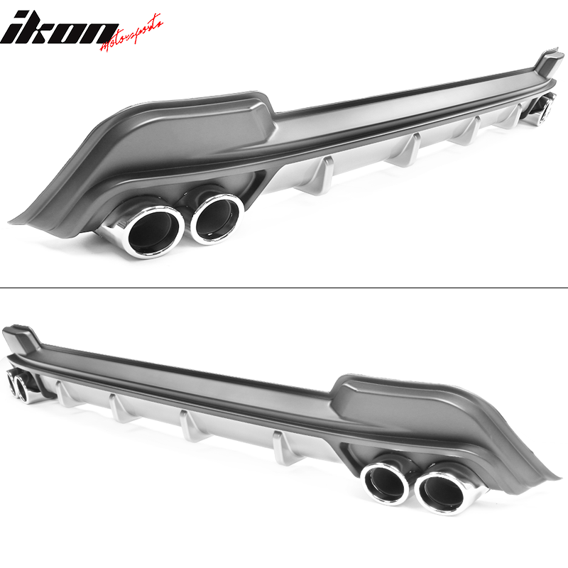 2020-2022 Toyota Corolla L LE XLE Rear Diffuser Silver Lower Trim Tips