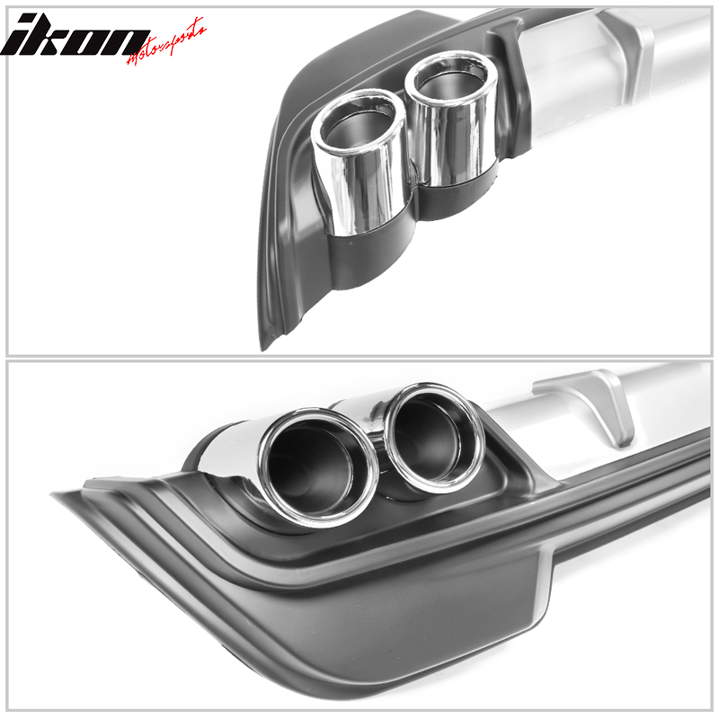 2020-2022 Toyota Corolla L LE XLE Rear Diffuser Silver Lower Trim Tips