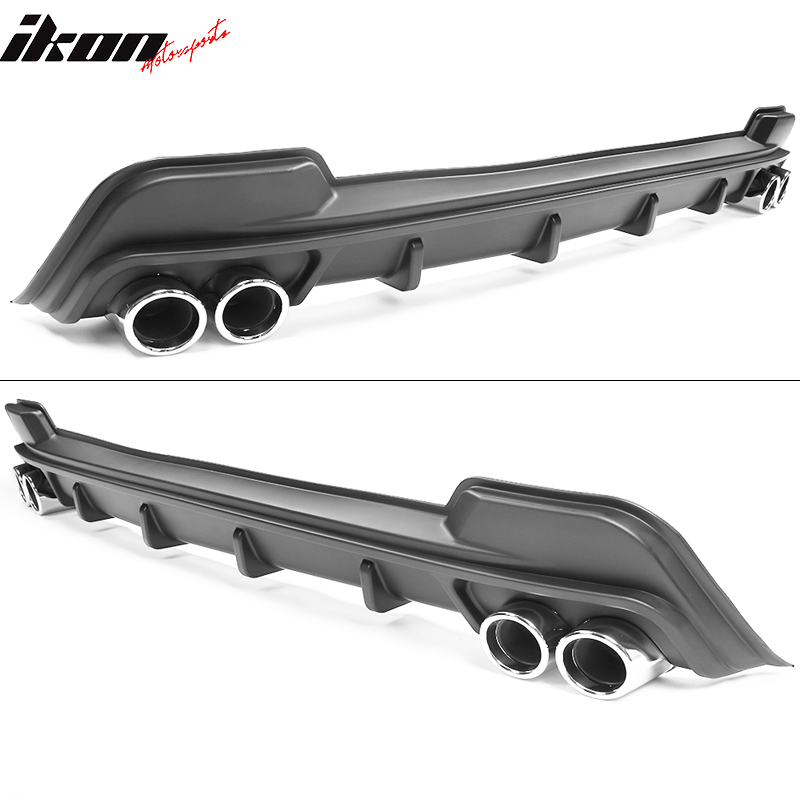 2020-2022 Toyota Corolla L LE XLE Rear Diffuser Silver Lower Trim Tips