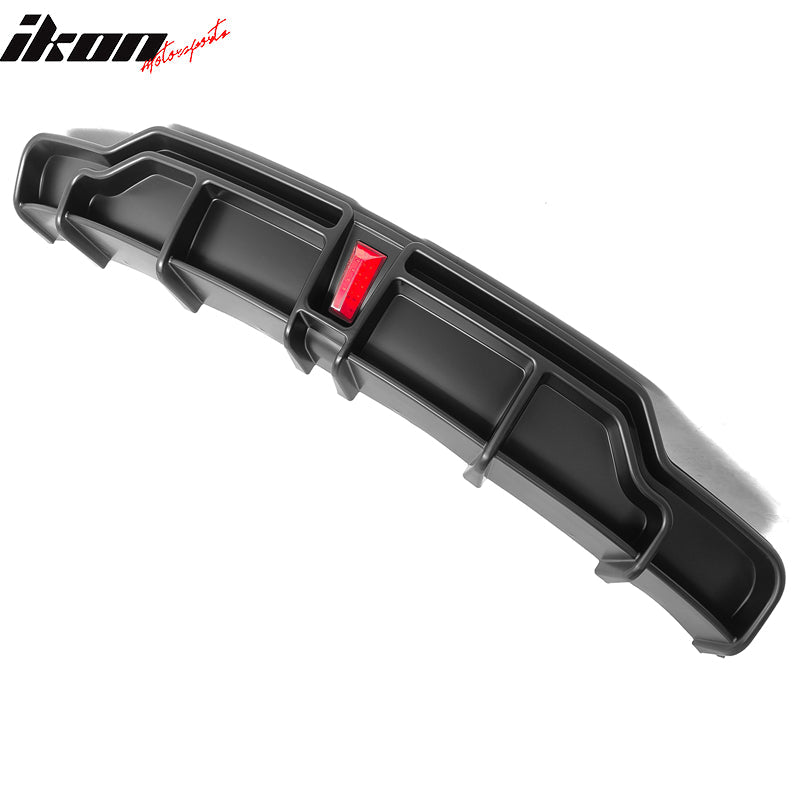 2017-2024 Tesla Model 3 IKON Style Rear Diffuser W/ LED PP
