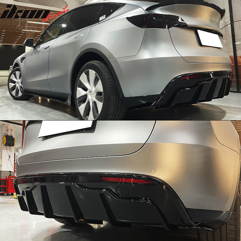 2020-2024 Tesla Model Y Rear Diffuser Shark Fin Splitter