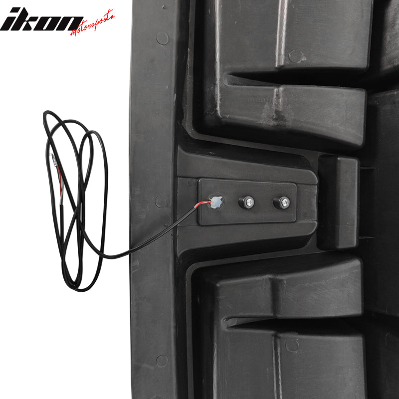 2020-2024 Tesla Model Y Rear Diffuser IKON Style W/ LED PP