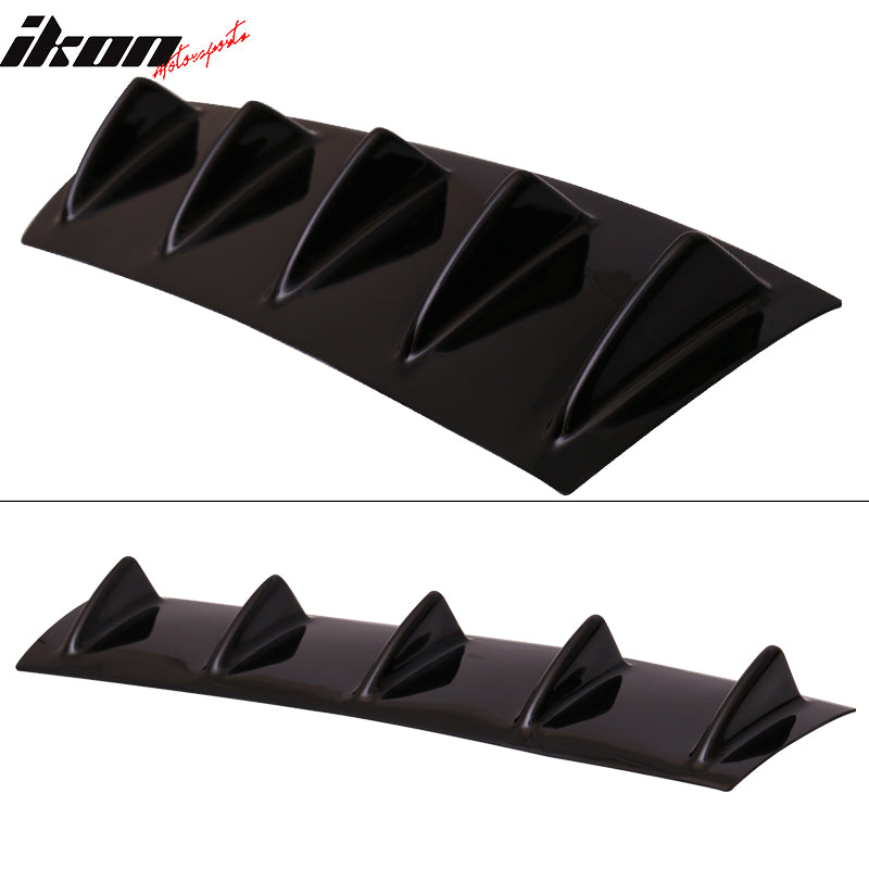 2015-2024 Dodge Charger 5 Fins Gloss Black Rear Bumper Diffuser ABS