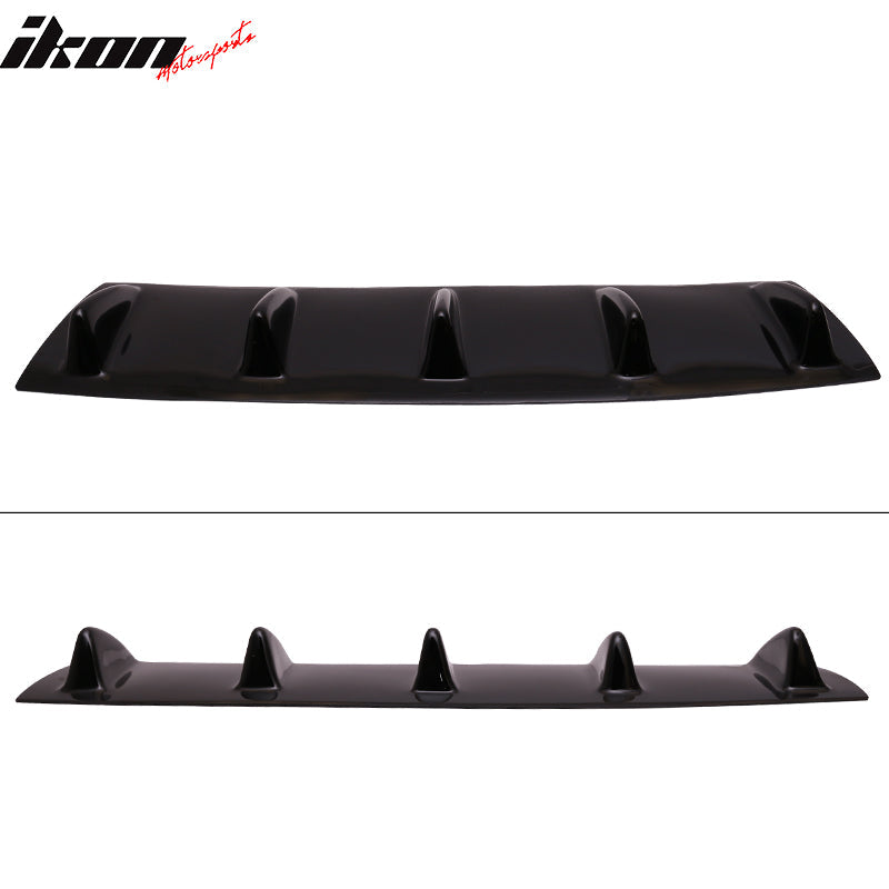 2015-2024 Dodge Charger 5 Fins Gloss Black Rear Bumper Diffuser ABS