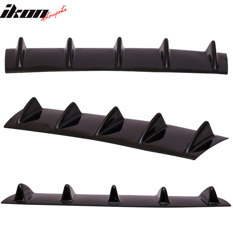 2003-2008 BMW Z4 E85 5 Fins Gloss Black Rear Bumper Diffuser ABS