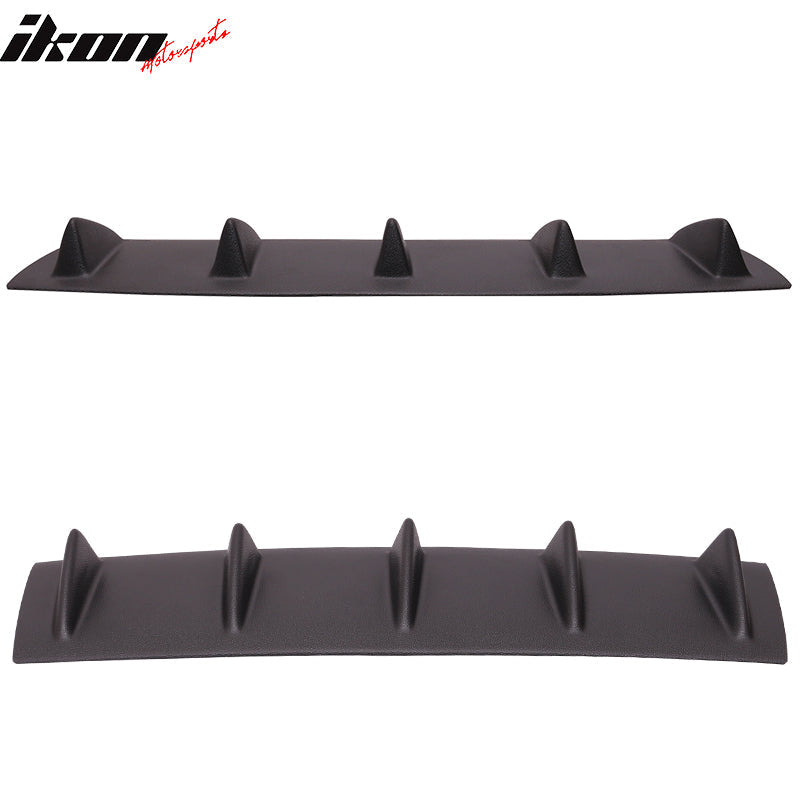 2006-2013 BMW 3 Series V1 Matte Black Rear Bumper Lip Diffuser ABS