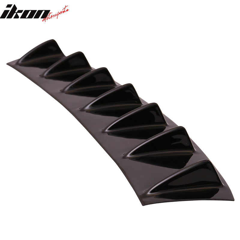 2011-2016 BMW F10 5 Series 7 Fins Gloss Black Rear Bumper Diffuser ABS