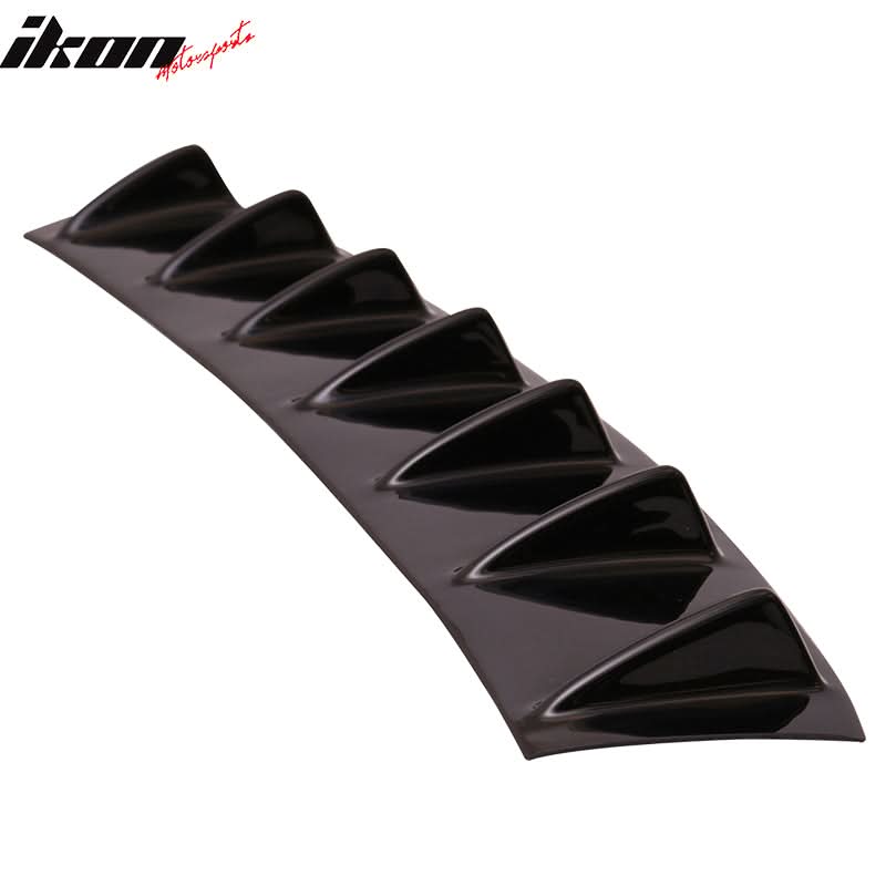 2014-2015 Chevy Camaro V6 7 Fins Gloss Black Rear Bumper Diffuser ABS