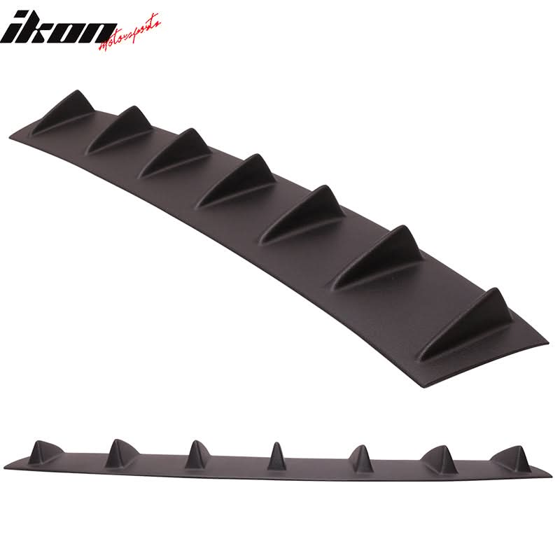 2011-2016 BMW F10 5 Series 7 Fins Matte Black Rear Bumper Diffuser ABS