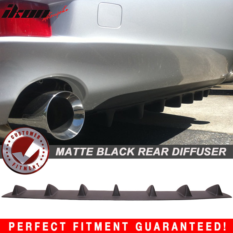 2006-2013 Lexus IS250 IS350 ISF Matte Black Rear Bumper Diffuser ABS