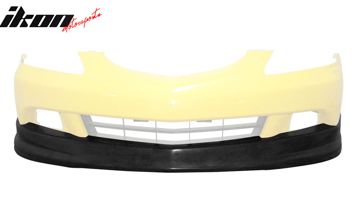 2005-2006 Acura RSX DC5 P1 Style Unpainted Black Front Bumper Lip PU