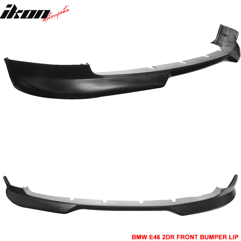 1999-2003 BMW E46 2Dr Coupe H Style Front Bumper Lip Chin Spoiler PU