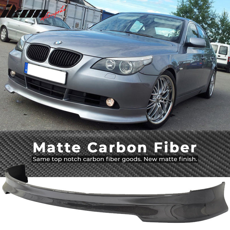 2004-2008 BMW E60 E61 Pre LCI C Style Front Bumper Lip Carbon Fiber