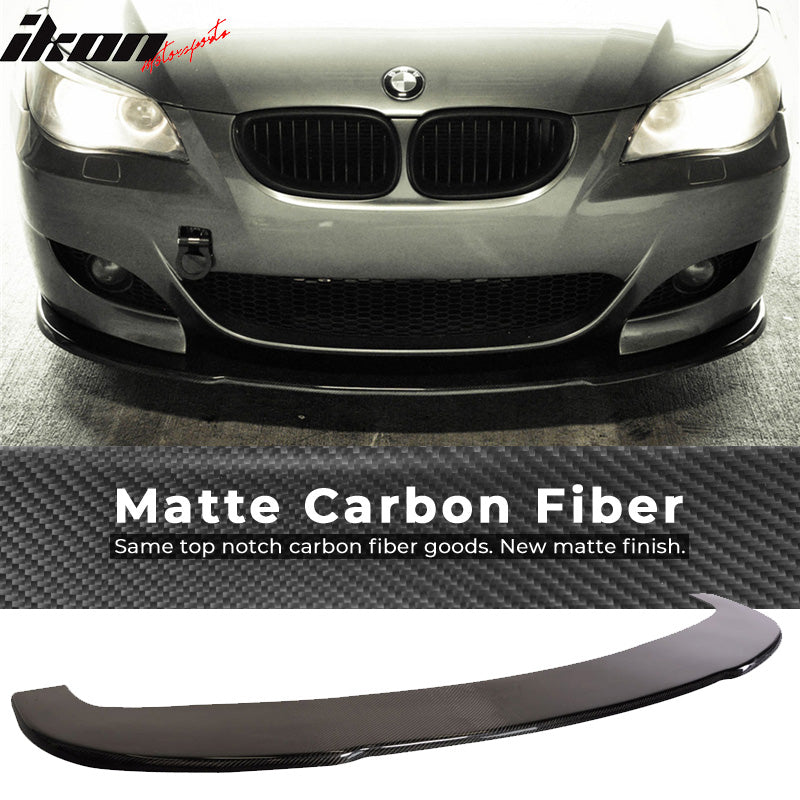 2004-2010 BMW M5 Carbon Fiber Front Bumper Lip Chin Spoiler CF