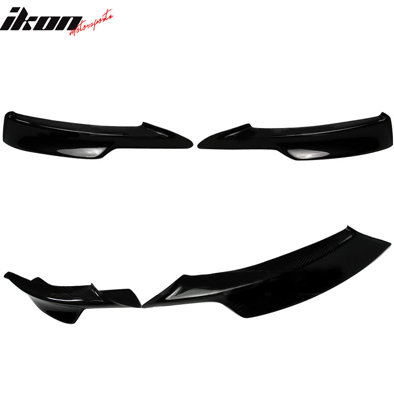 2009-2011 BMW E90 328i 335i MT Carbon Fiber Front Bumper Lip CF 2Pcs