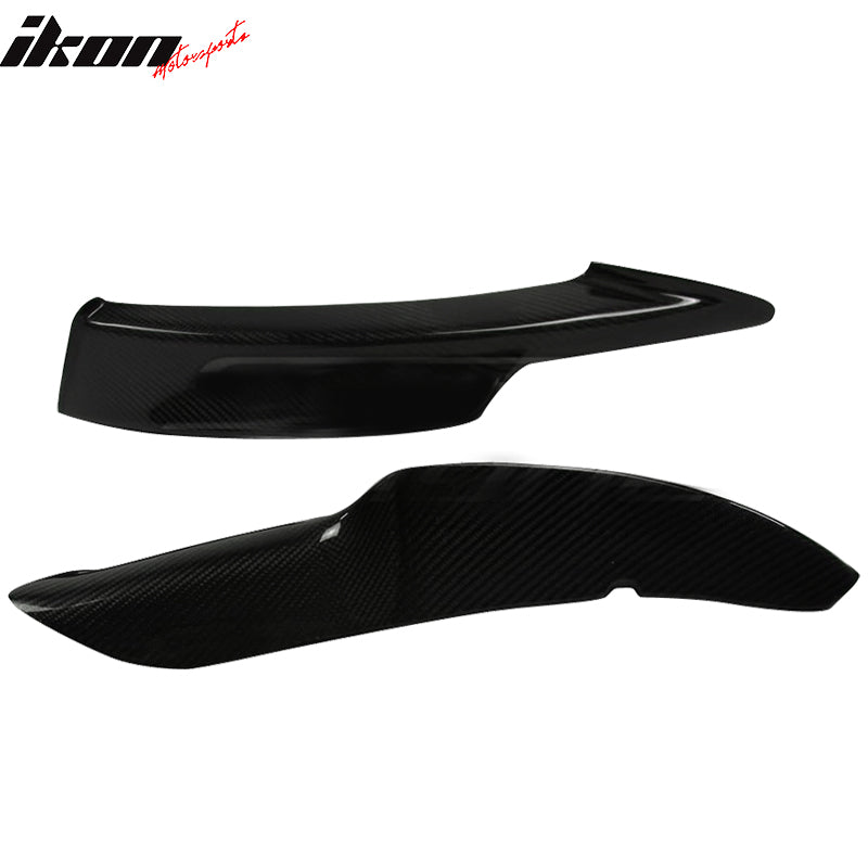 2009-2011 BMW E90 328i 335i MT Carbon Fiber Front Bumper Lip CF 2Pcs
