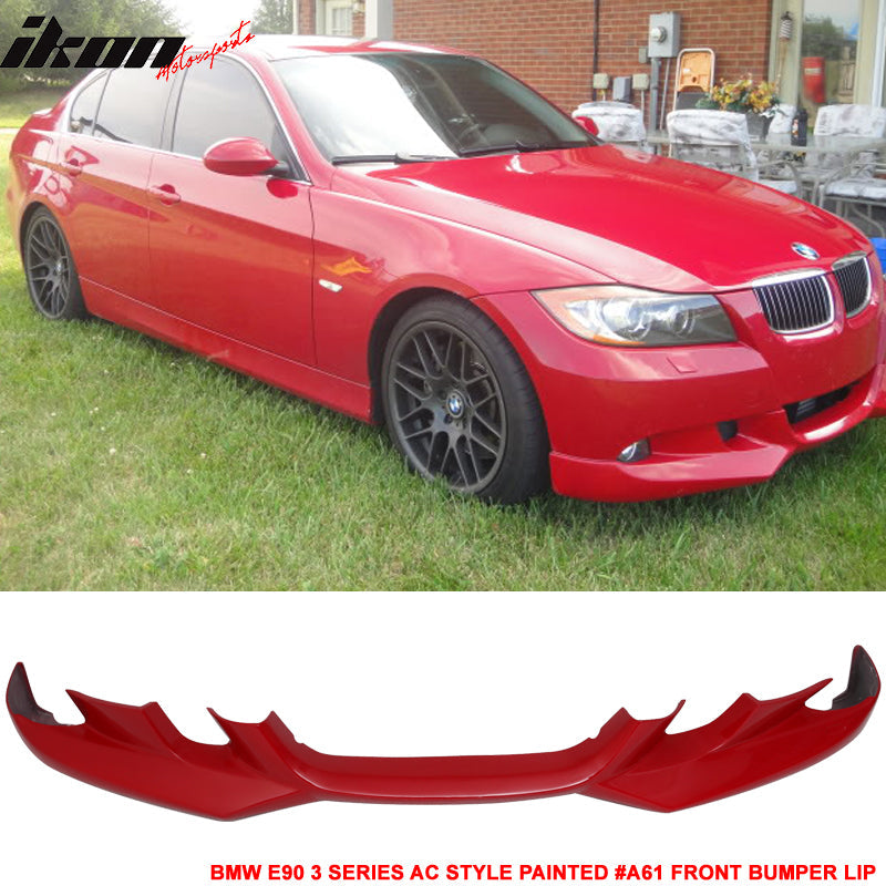 2005-2008 BMW E90 3-Series A Style Front Bumper Lip Chin Spoiler