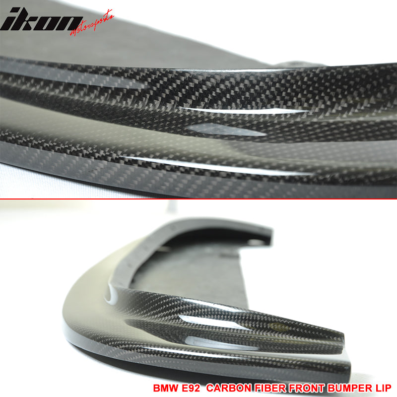 2008-2013 E90 E92 E93 M3 CRT Style Front Bumper Lip Carbon Fiber CF