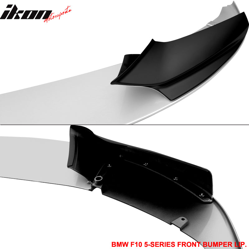 2011-2016 BMW F10 Paint Black Alpine White III #300 Front Lip PP