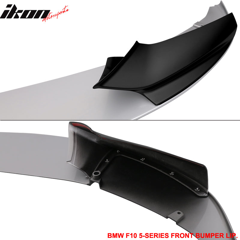 Fits 11-16 F10 Performance Front Lip 2T Titanium Silver Metallic #354