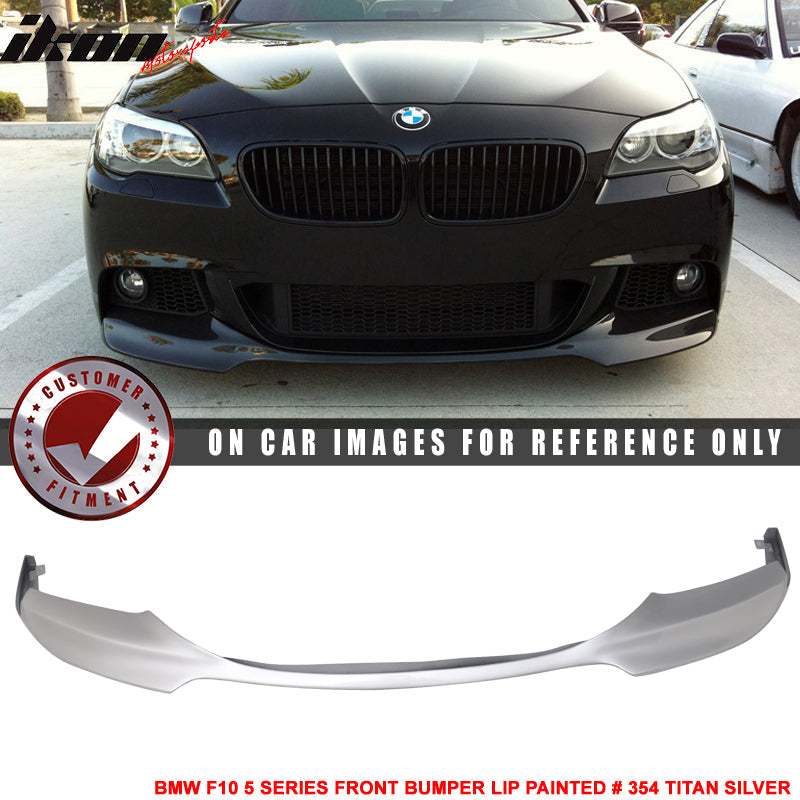 2012-2016 BMW F10 5 Series M Sport Mtech V Style Front Bumper Lip