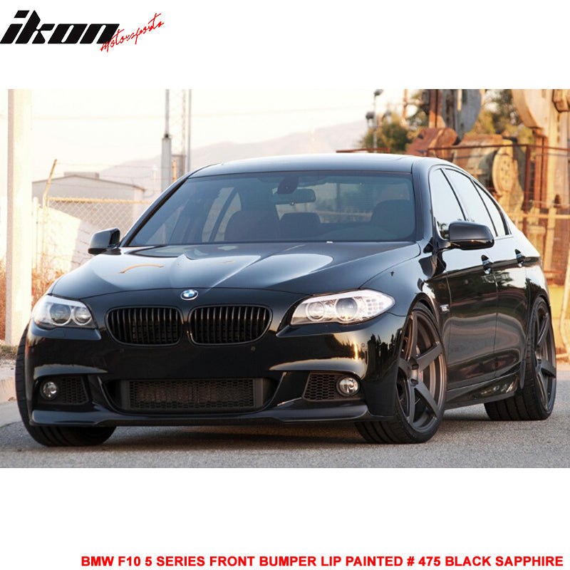 2012-2016 BMW F10 5 Series M Sport Mtech V Style Front Bumper Lip