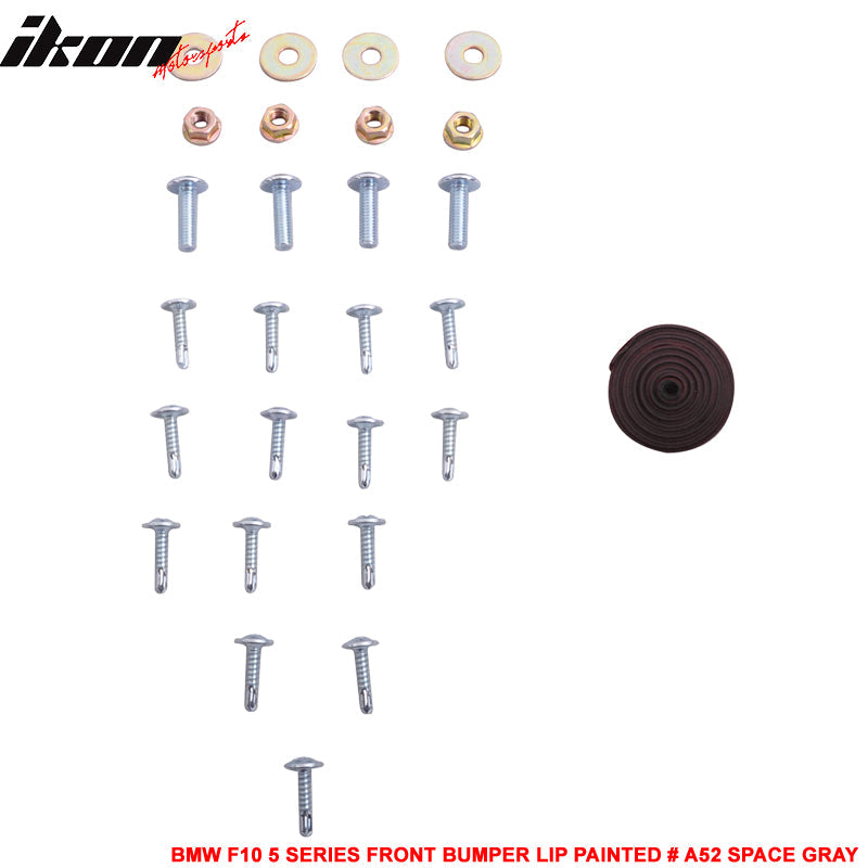 2012-2016 BMW F10 5 Series M Sport Mtech V Style Front Bumper Lip