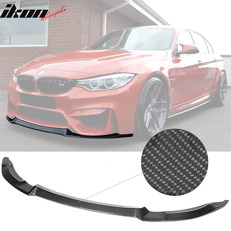 2015-2020 BMW F80 M3 F82 F83 M4 CS Style Front Bumper Lip Carbon Fiber