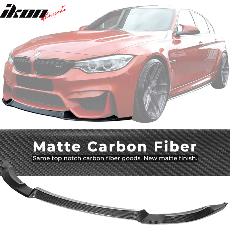 2015-2020 BMW F80 M3 F82 F83 M4 CS Style Front Bumper Lip Carbon Fiber