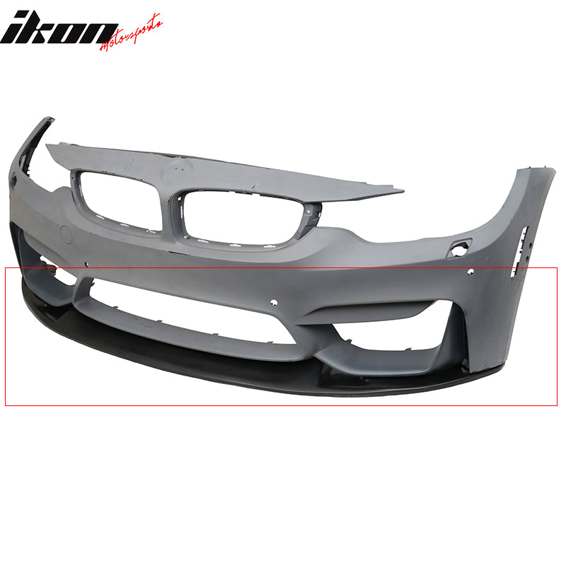 2015-2020 BMW F80 M3 F82 M4 GTS Style Unpainted Front Bumper Lip PU