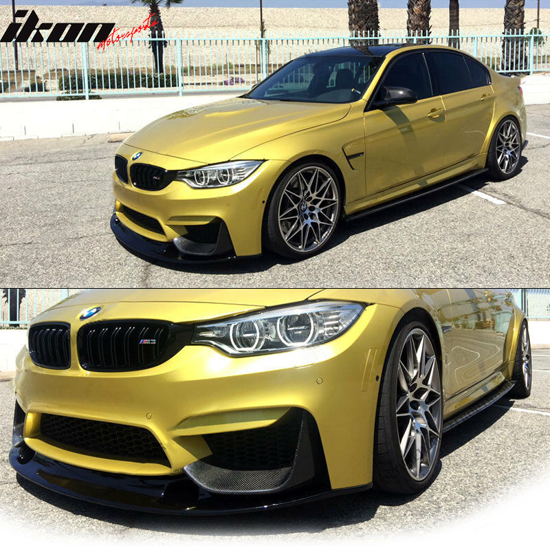 2015-2020 BMW F80 M3 F82 F83 M4 MTC V2 Style Front Bumper Lip Spoiler