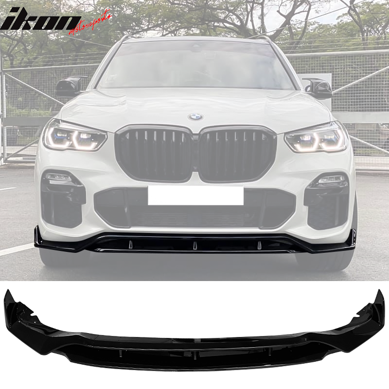 Fits 19-21 BMW G05 X5 M Sport Front Bumper Lip Spoiler 4pc Gloss