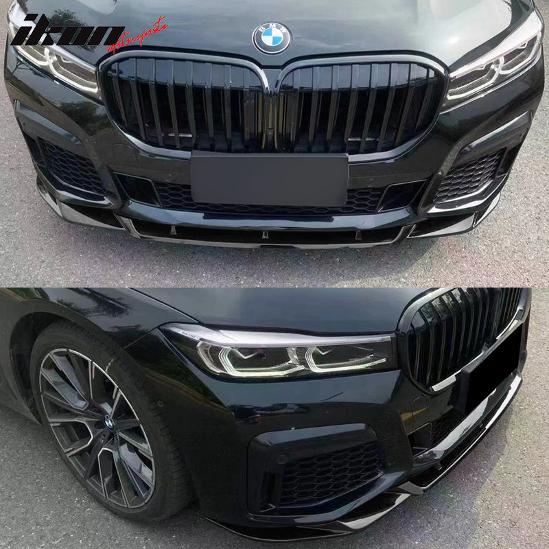 2020-2022 BMW 7 G12 IKON Style Painted Front Bumper Lip Spoiler PP