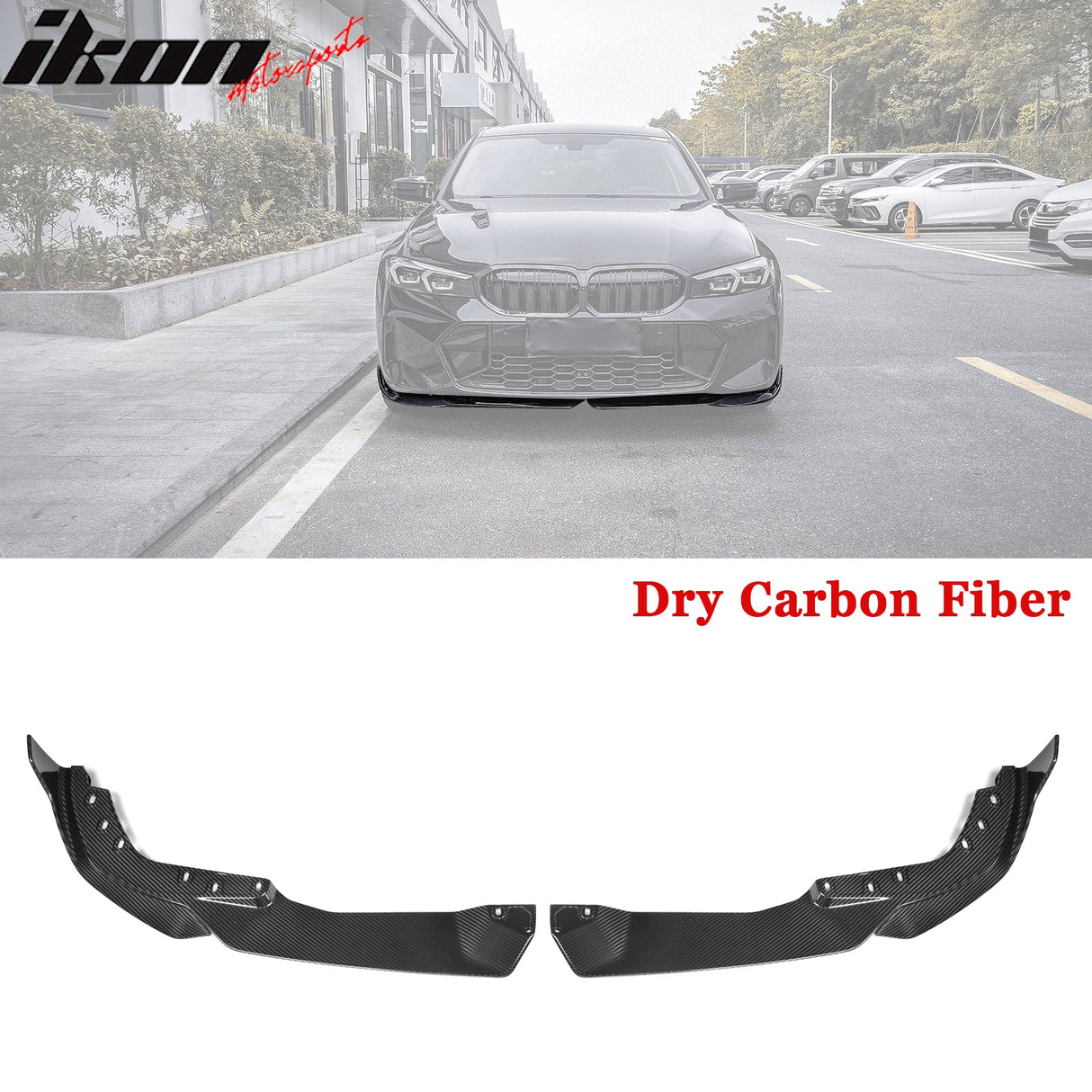 2023-2025 BMW G20 M Sport M340i Front Lip M Performance 2PC Black