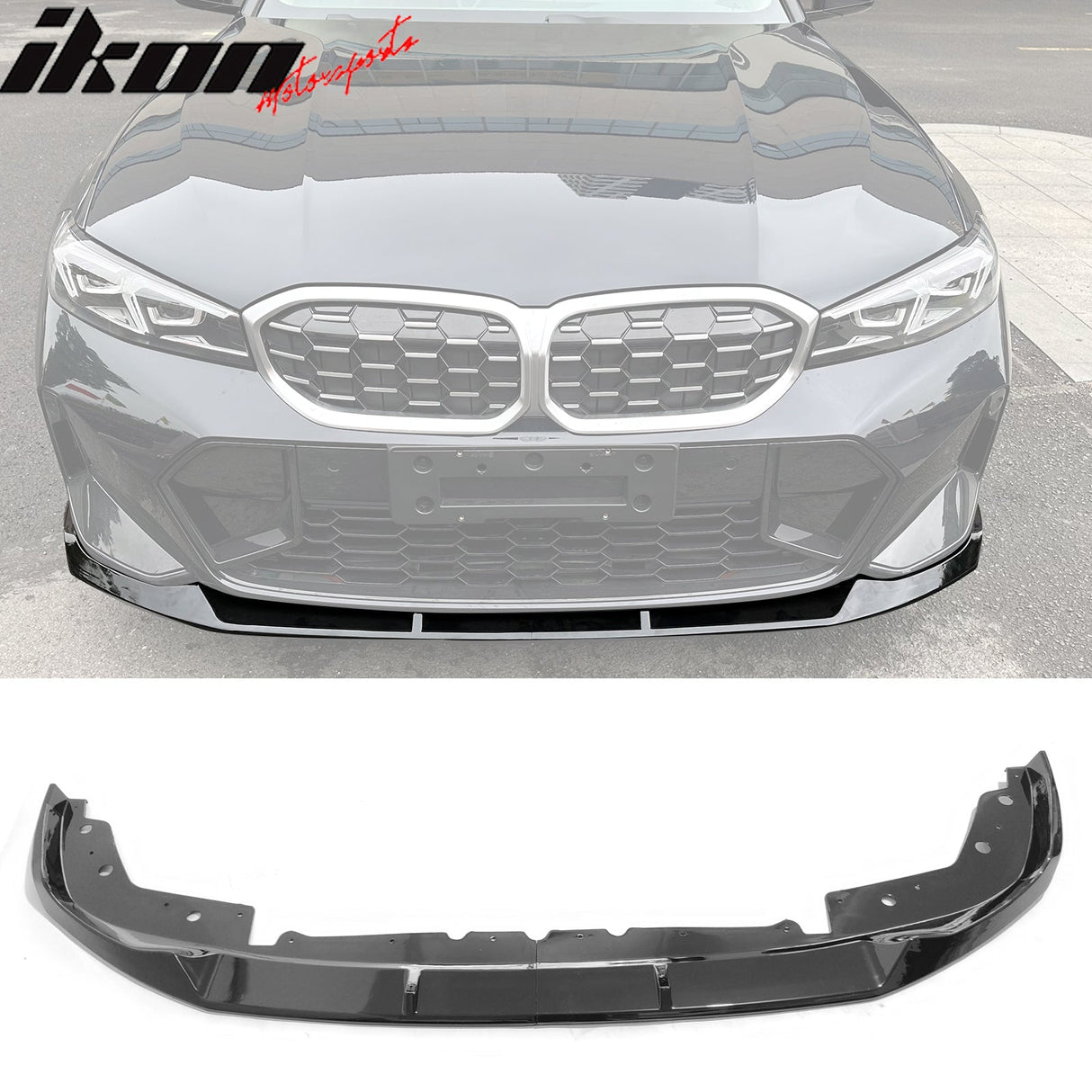 2023-2025 BMW G20 M Sport M340i Front Lip M Performance 2PC Black