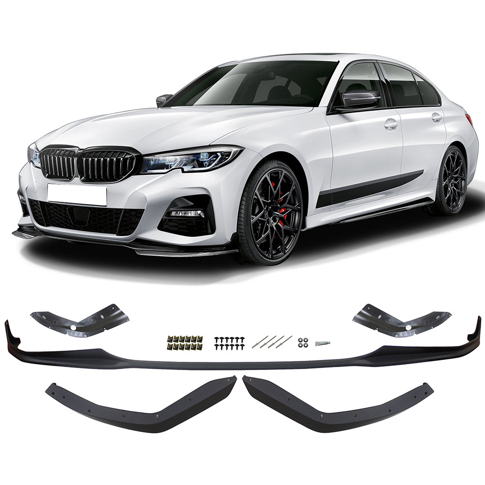 2019-2022 BMW G20 M Sport M Performance Style Front Bumper Lip 5PC