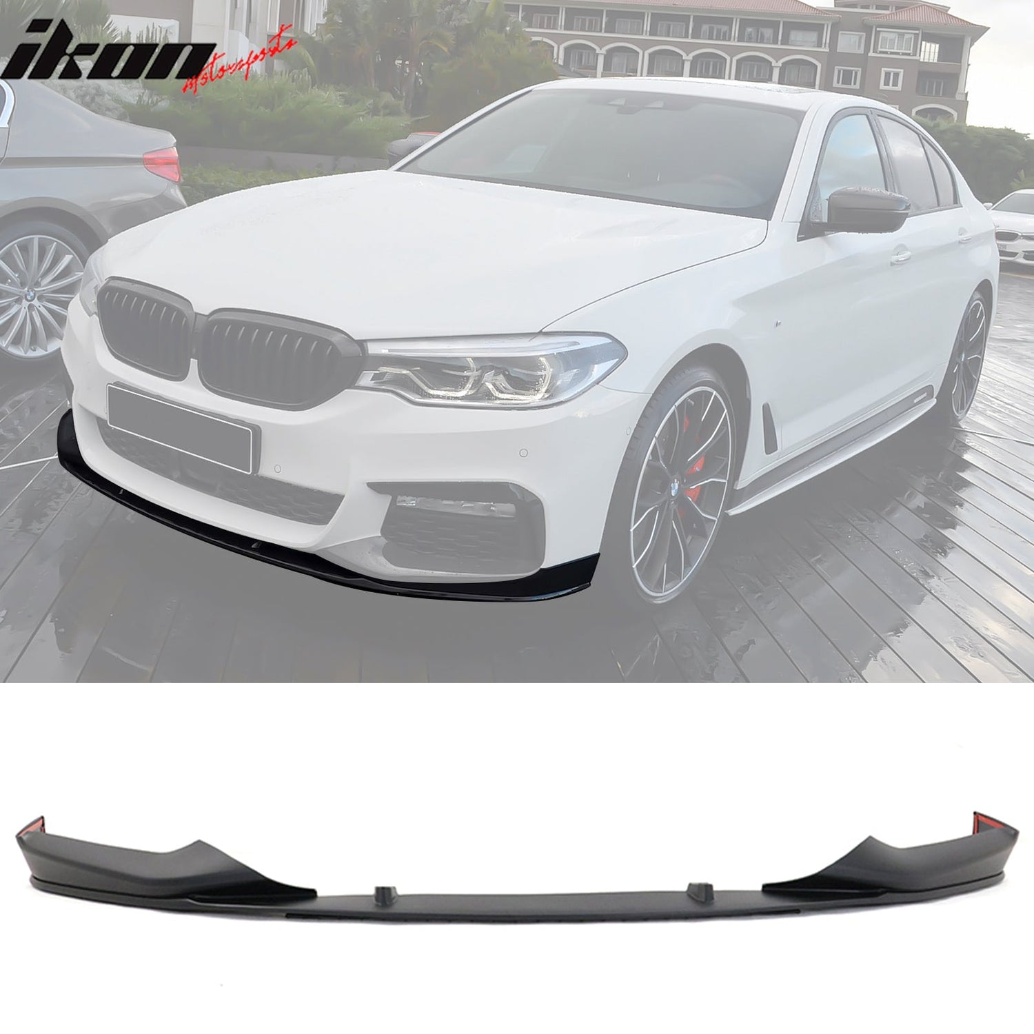 2017-2020 BMW 5 Series G30 M Sport Painted Front Bumper Lip Spoiler PP